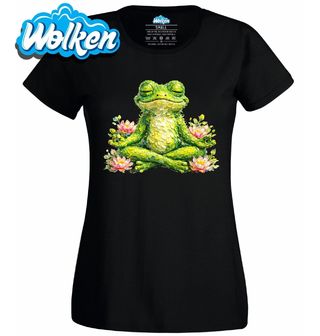 Dámské tričko Žába v Lotosovém Sedu.jpg