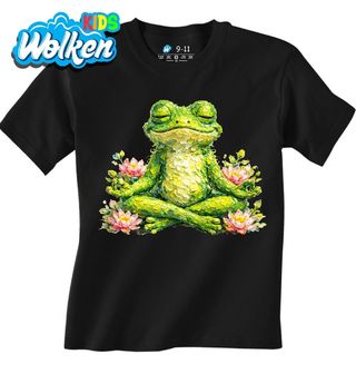 Dětské tričko Žába v Lotosovém Sedu.jpg