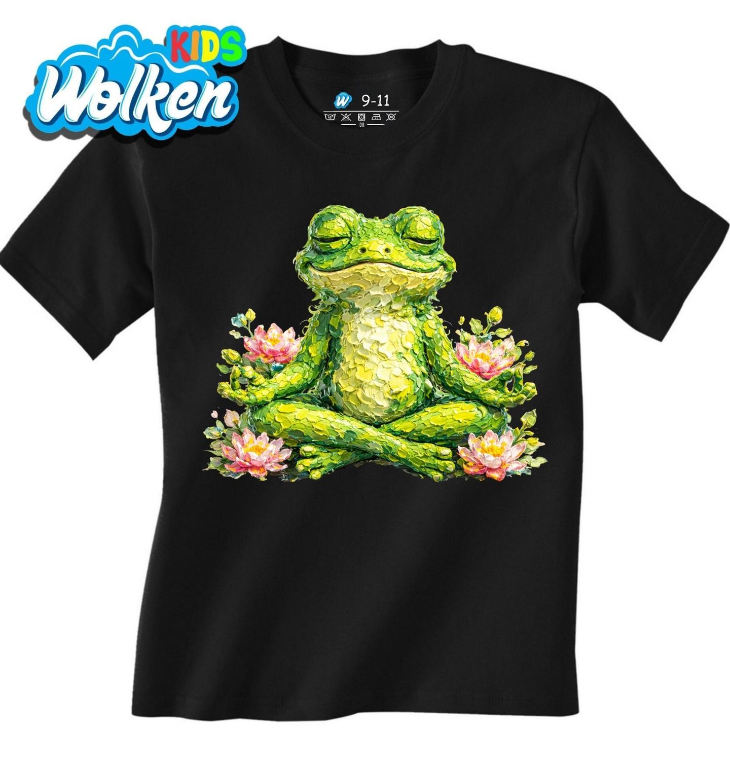 Dětské tričko Žába v Lotosovém Sedu.jpg