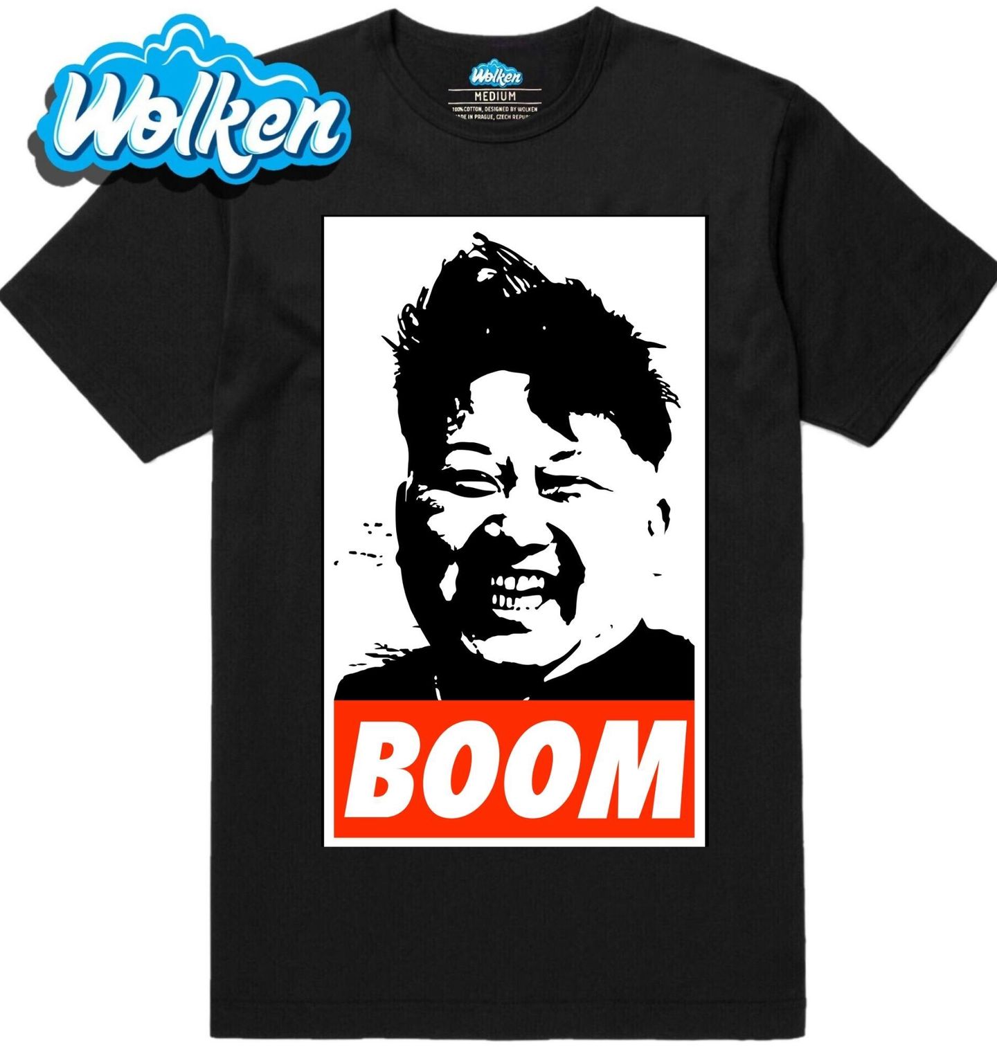 Pánské tričko Kim Čong-un Boom.jpg