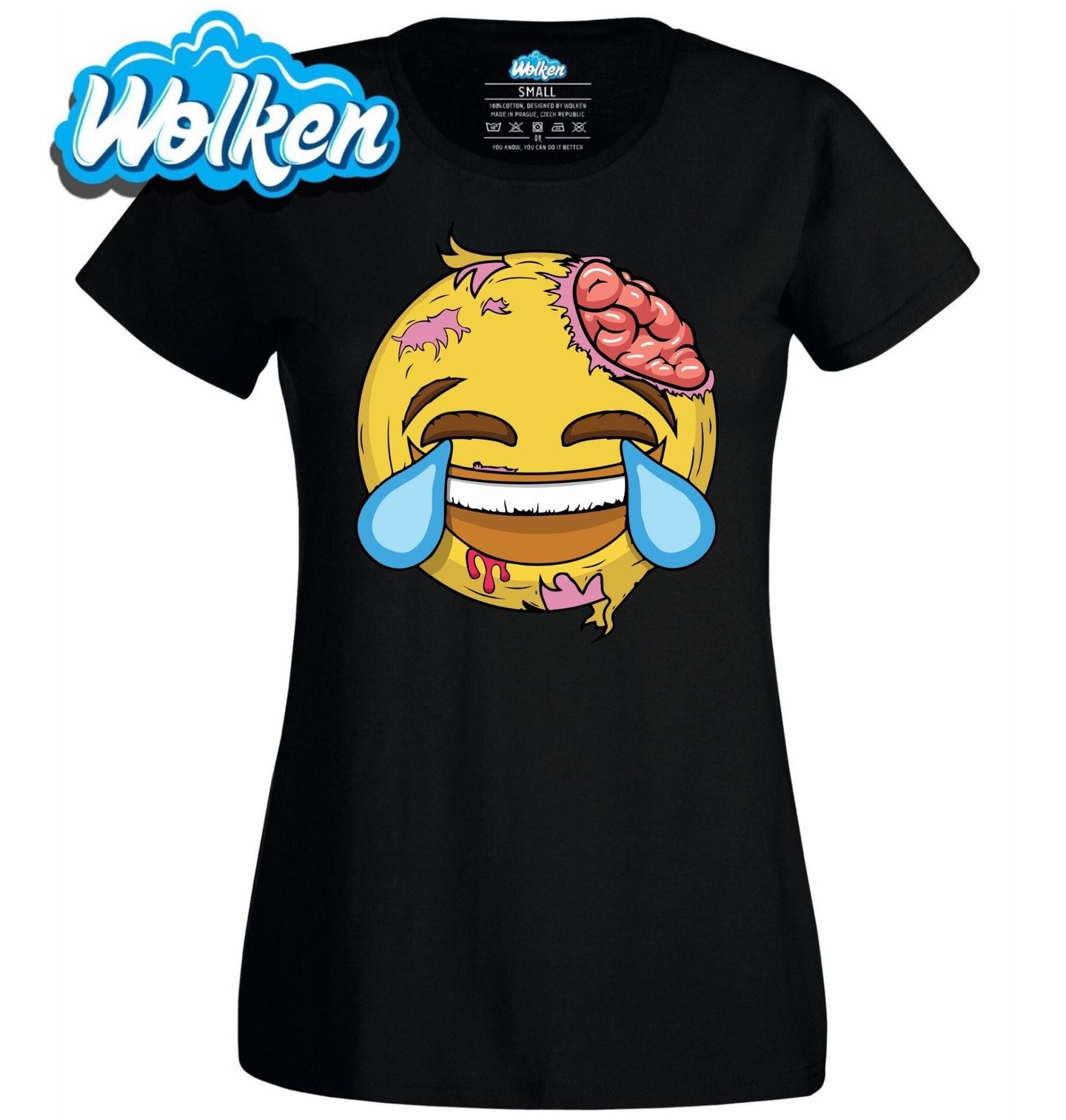Dámské tričko Smích v Bolesti Emoji.jpg