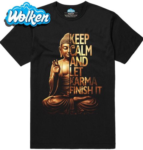 Obrázek produktu Pánské tričko Zůstaň v klidu a nech karmu, ať to dokončí