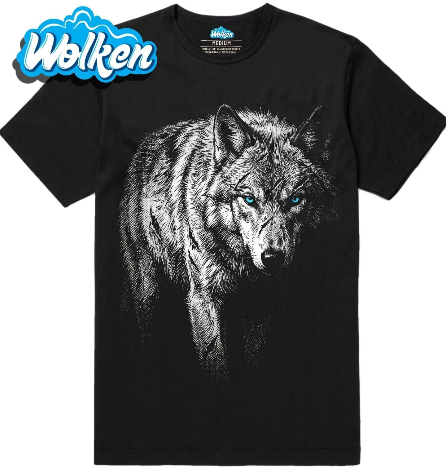 Pánské tričko Ledový Pohled Vlka.jpg