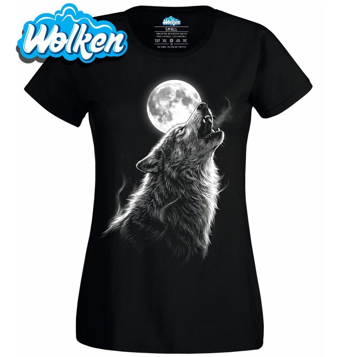 Dámské tričko Vlčí Volání Smečky při Úplňku.jpg