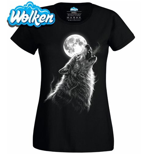 Obrázek produktu Dámské tričko Vlčí Volání Smečky při Úplňku