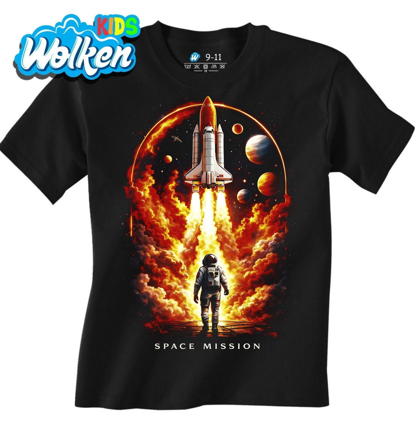 Dětské tričko Start Rakety Vesmírná mise Space Mission.jpg