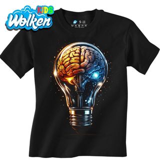 Dětské tričko Mozek v Žárovce – Energie Myšlenky.jpg
