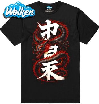 Pánské tričko Japonský Ohnivý drak.jpg