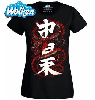 Dámské tričko Japonský Ohnivý drak.jpg