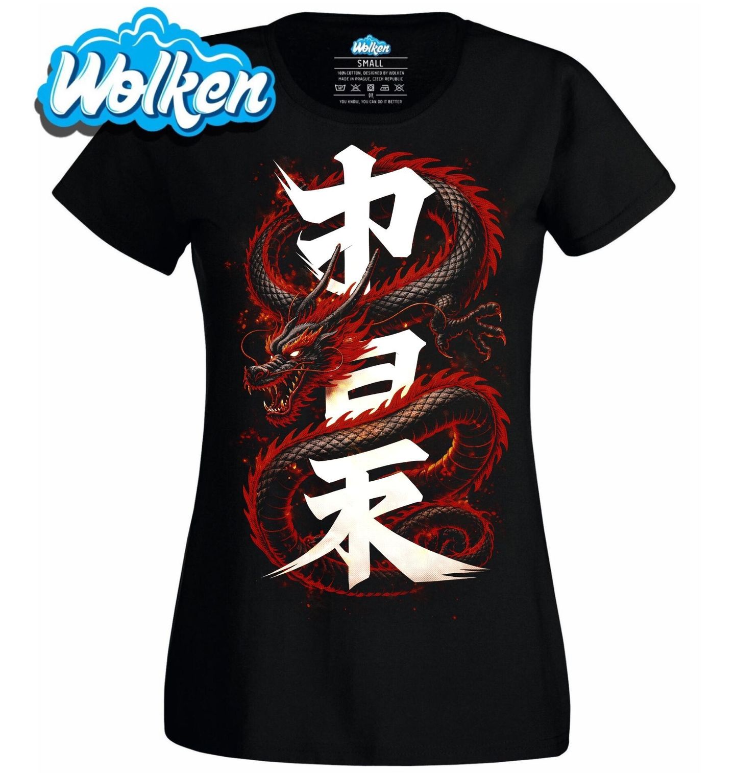 Dámské tričko Japonský Ohnivý drak.jpg