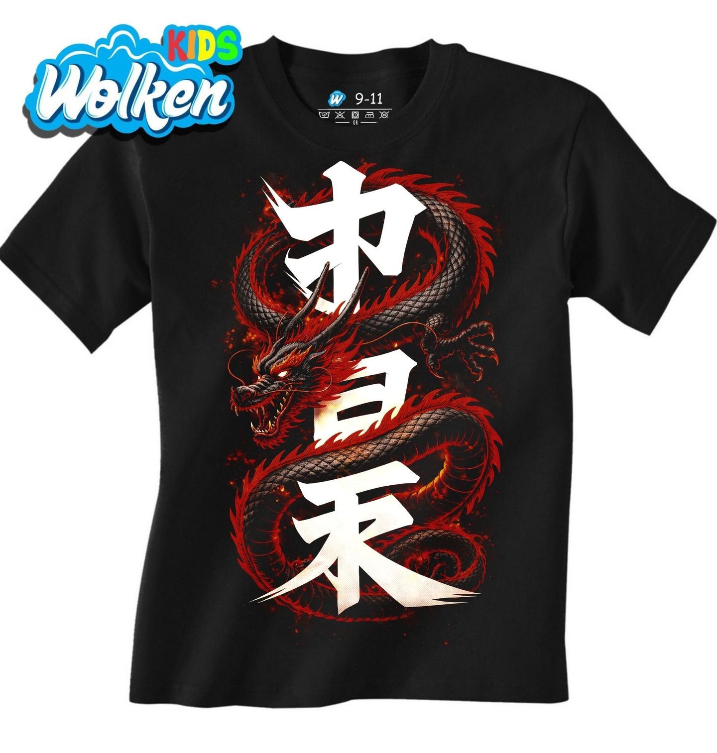 Dětské tričko Japonský Ohnivý drak.jpg
