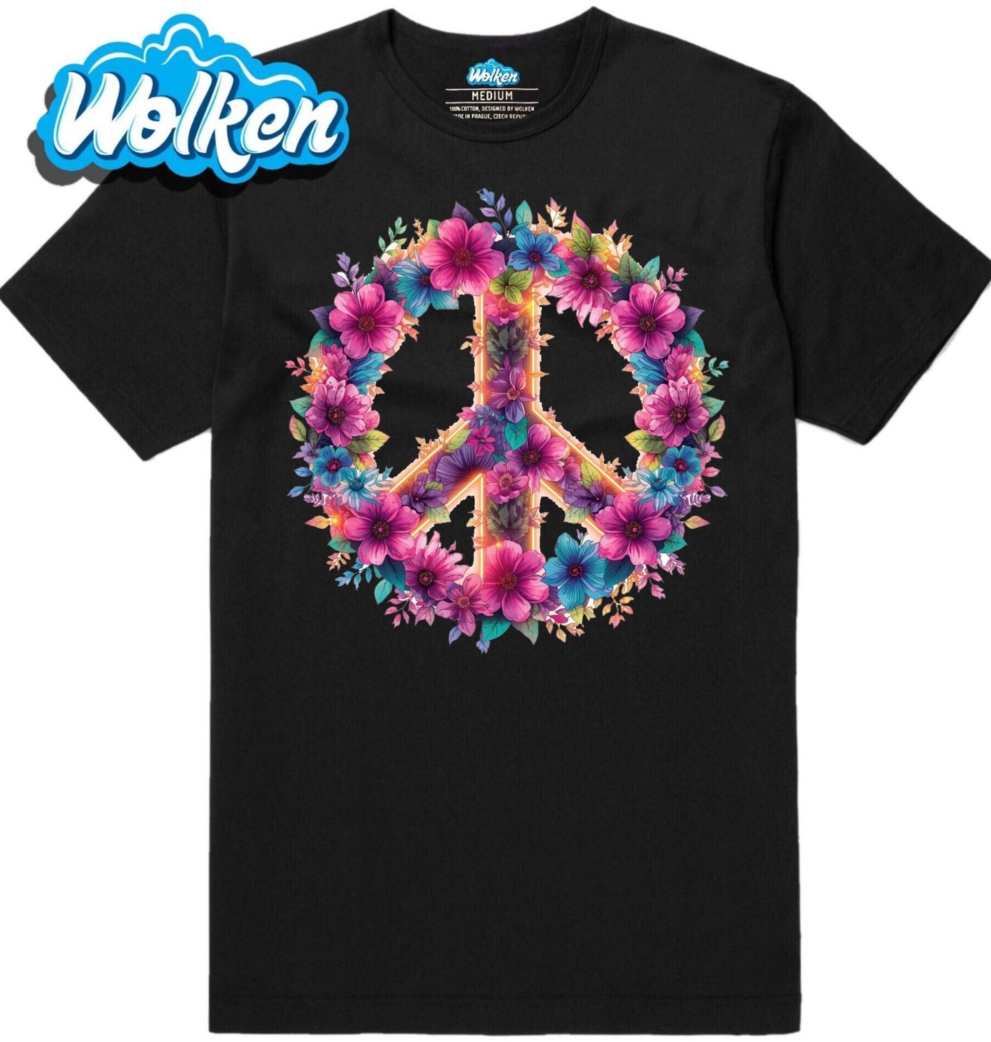 Pánské tričko Symbol Míru z Květin.jpg