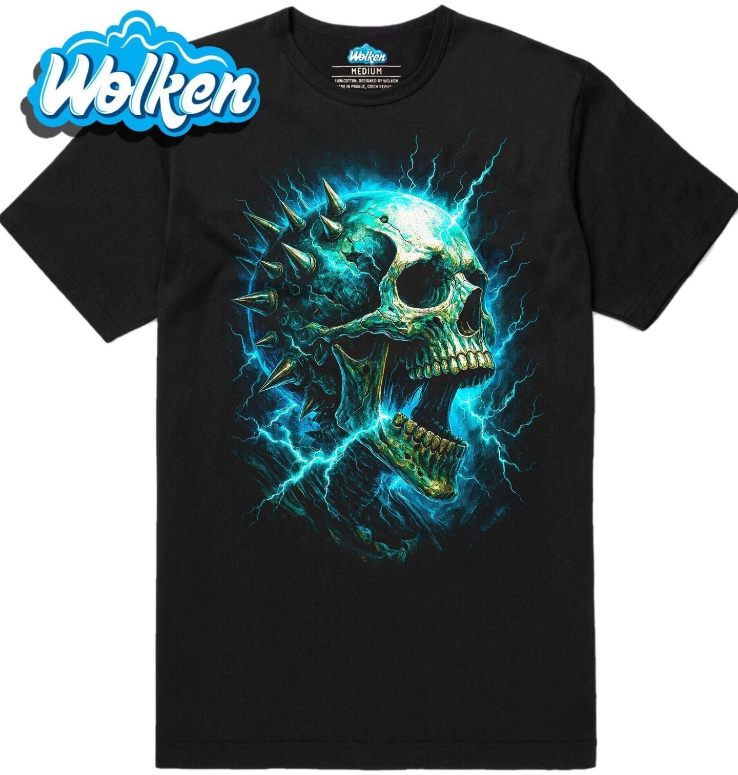 Pánské tričko Elektrizující Lebka.jpg