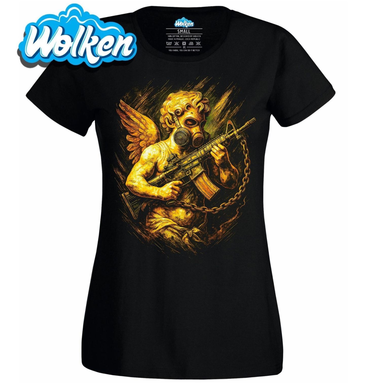 Dámské tričko Padlý Anděl s Puškou.jpg