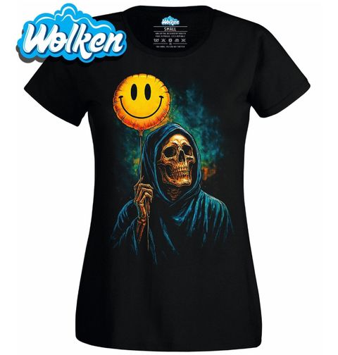 Obrázek produktu Dámské tričko Kostlivec s Balónkem Úsměv Smrti