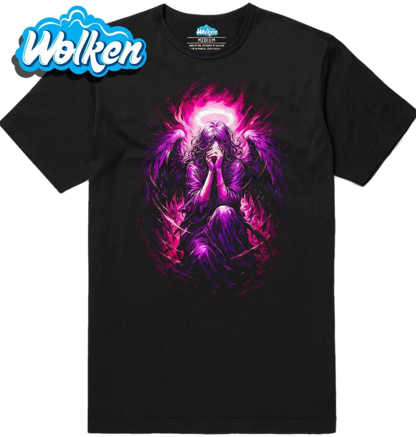 Pánské tričko Fialová Svatozář Anděla.jpg