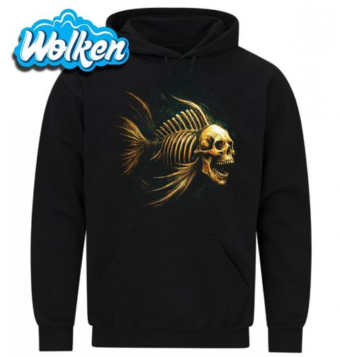 Obrázek produktu Pánská mikina Kostra Ryby s Lebkou