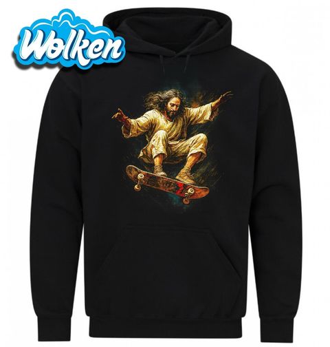 Obrázek produktu Pánská mikina Ježíš Kristus na Skateboardu