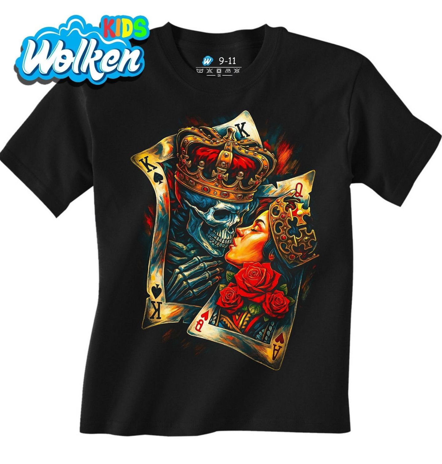 Dětské tričko Dáma Srdcová a Pikový Král.jpg