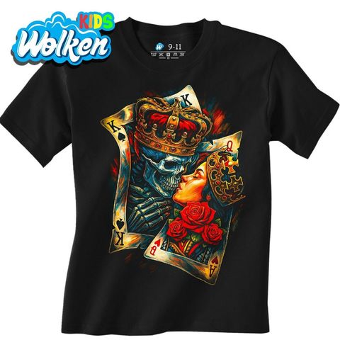 Obrázek produktu Dětské tričko Dáma Srdcová a Pikový Král