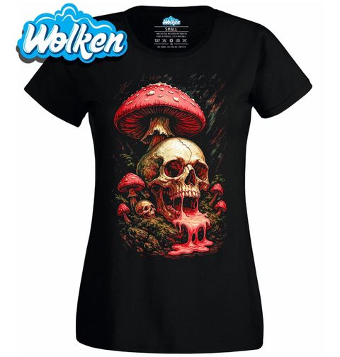 Obrázek produktu Dámské tričko Otrávená Lebka v Lese Muchomůrek