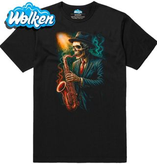 Pánské tričko Kostlivec se Saxofonem.jpg