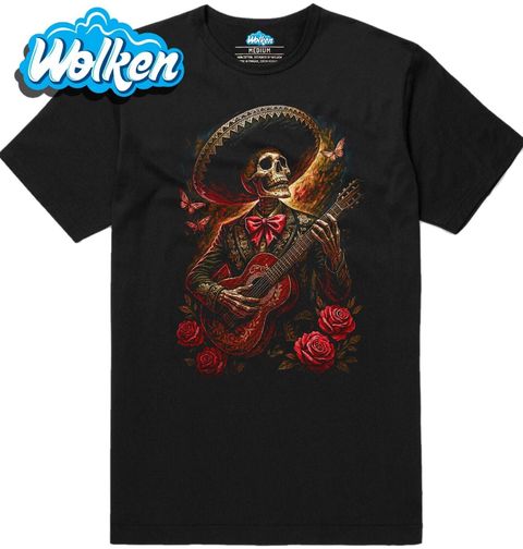 Obrázek produktu Pánské tričko Mexický Kostlivec se Sombrerem