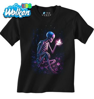 Dětské tričko Fialový Motýl v Dlaních Kostlivce.jpg