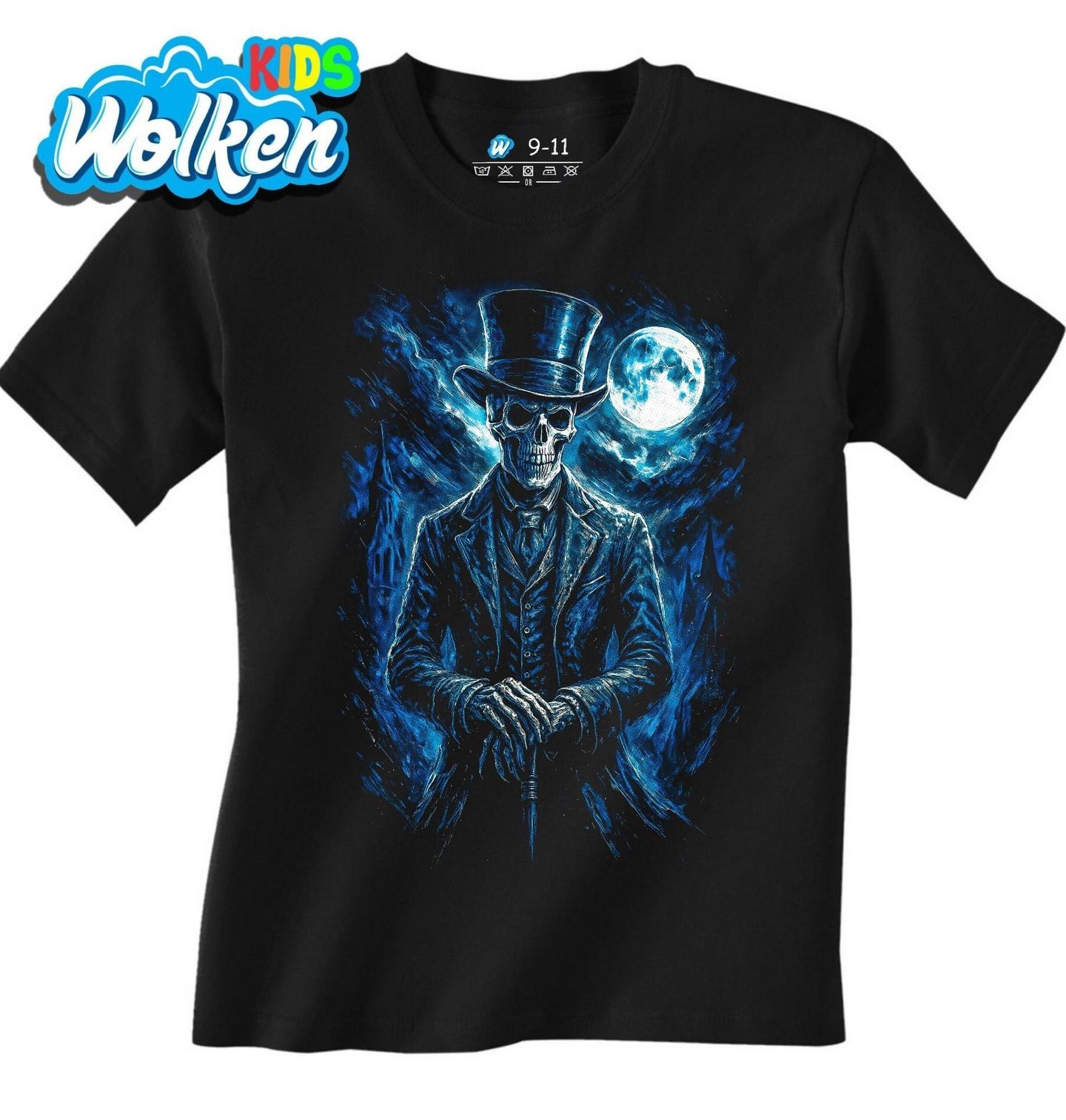 Dětské tričko Viktoriánský Kostlivec pod Měsícem.jpg