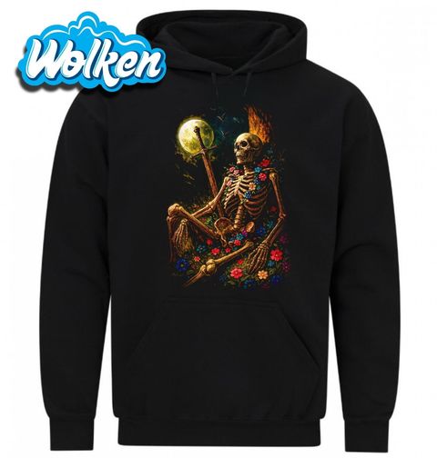 Obrázek produktu Pánská mikina Kostra Válečníka mezi Květinami