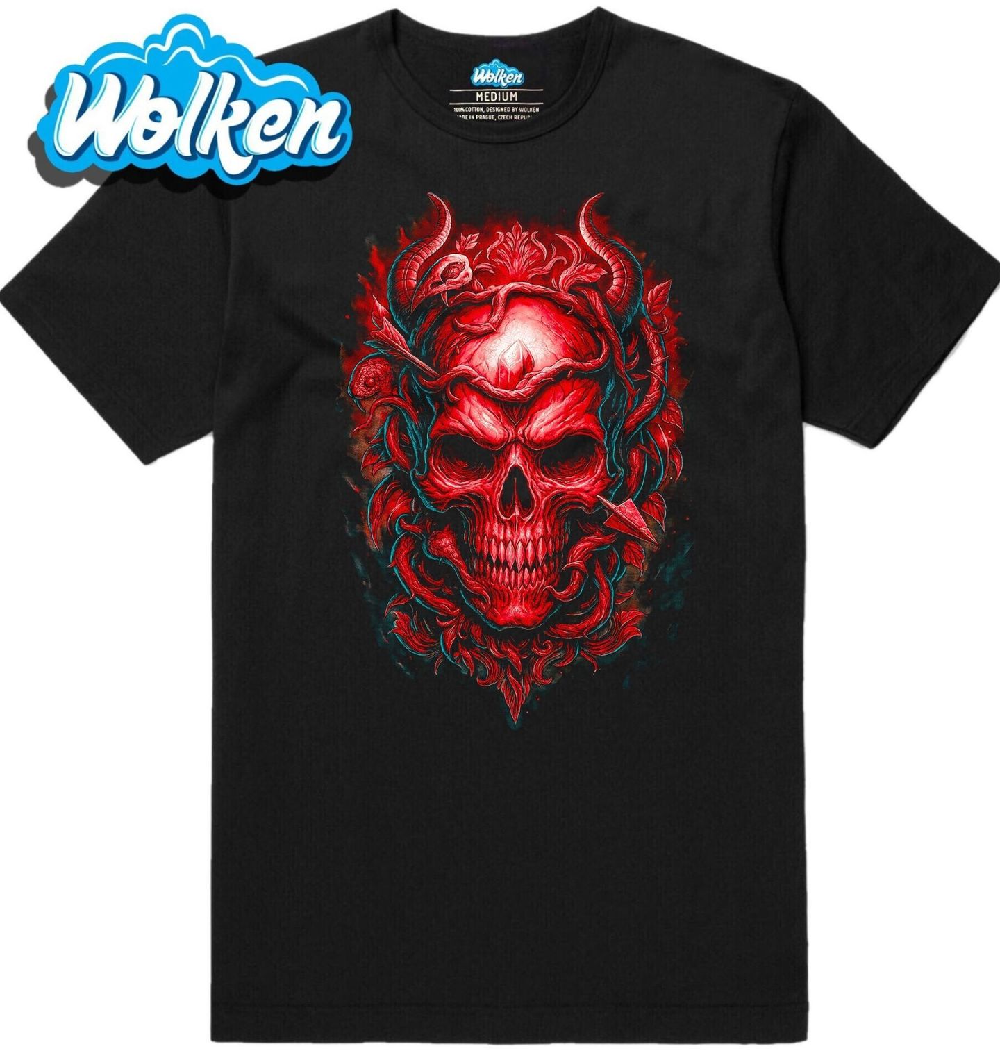 Pánské tričko Ďábelská Lebka.jpg