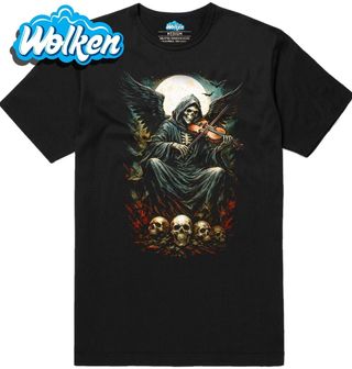 Pánské tričko Kostlivec hrající na Housle Rekviem.jpg