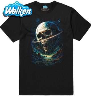 Pánské tričko Kosmická Lebka Saturn.jpg