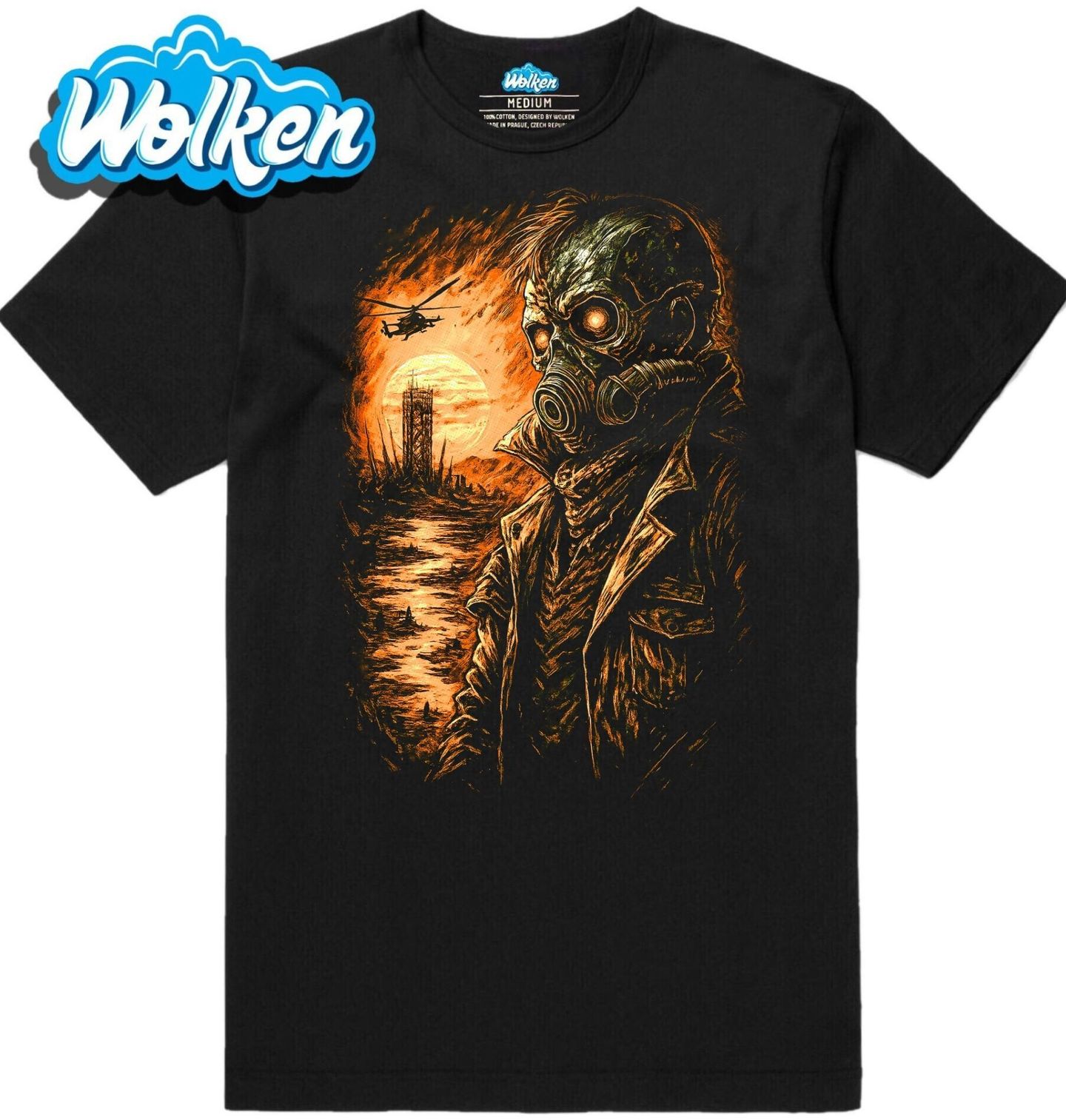 Pánské tričko Kostlivec Přeživší Apokalypsy.jpg