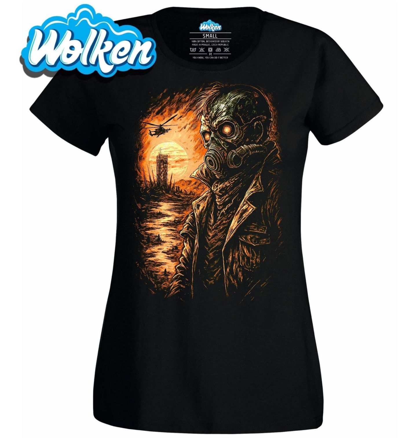 Dámské tričko Kostlivec Přeživší Apokalypsy.jpg