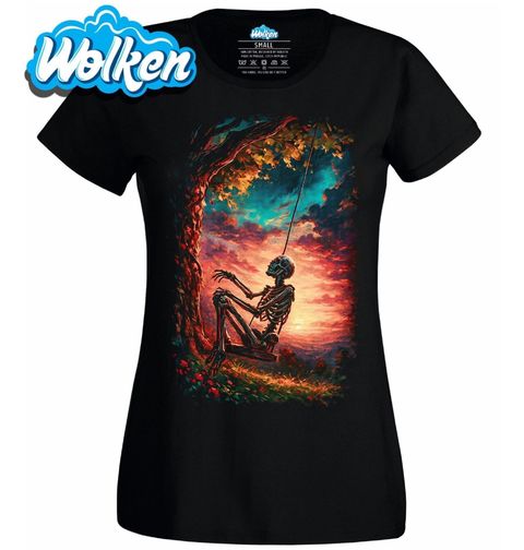 Obrázek produktu Dámské tričko Kostlivec na Houpačce