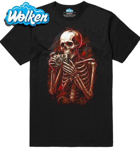 Obrázek produktu Pánské tričko Kostlivec Fotograf