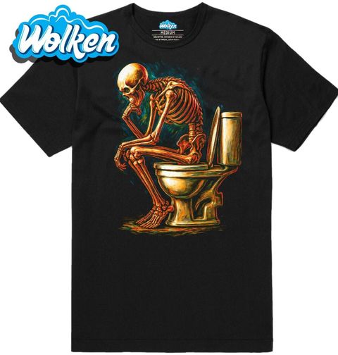 Obrázek produktu Pánské tričko Kostlivec na WC