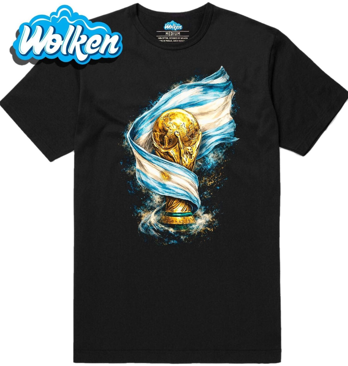 Pánské tričko Argentinská Trofej FIFA World Cup.jpg