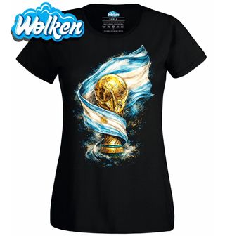 Dámské tričko Argentinská Trofej FIFA World Cup.jpg