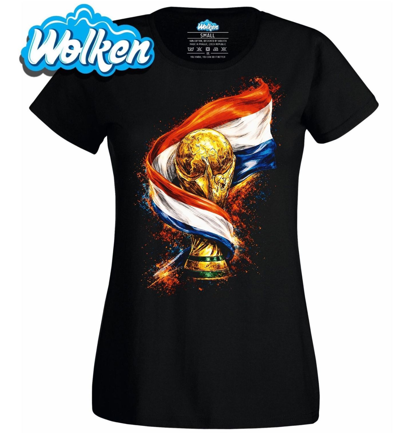 Dámské tričko Nizozemská Trofej FIFA World Cup.jpg