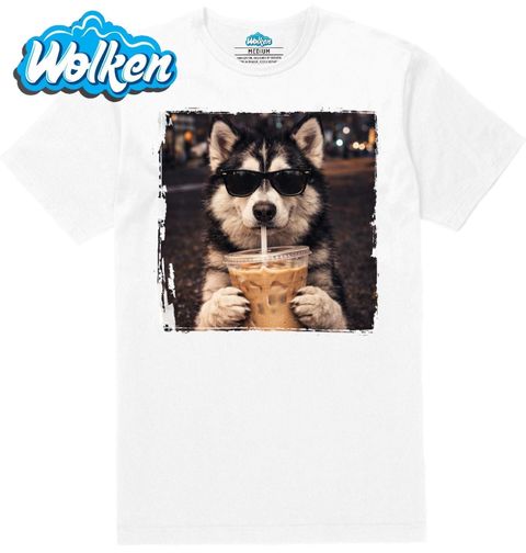 Obrázek produktu Pánské tričko Sibiřský Husky s Ledovou Kávou