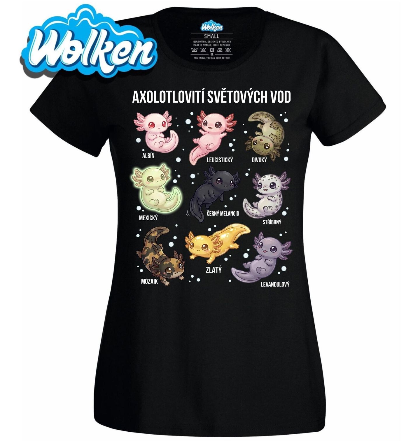 Dámské tričko Axolotlovití světových vod.jpg
