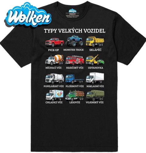 Obrázek produktu Pánské tričko Typy Velkých Vozidel