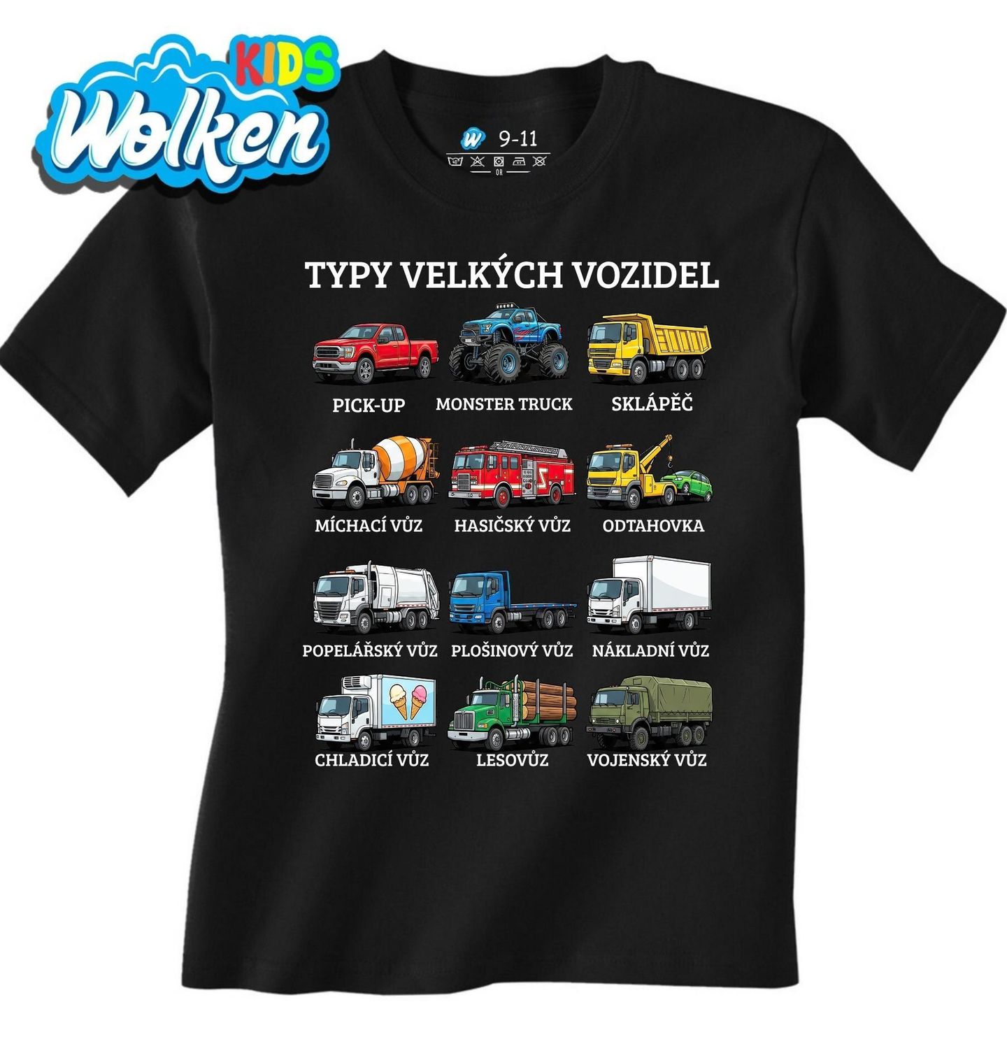 Dětské tričko Typy Velkých Vozidel.jpg