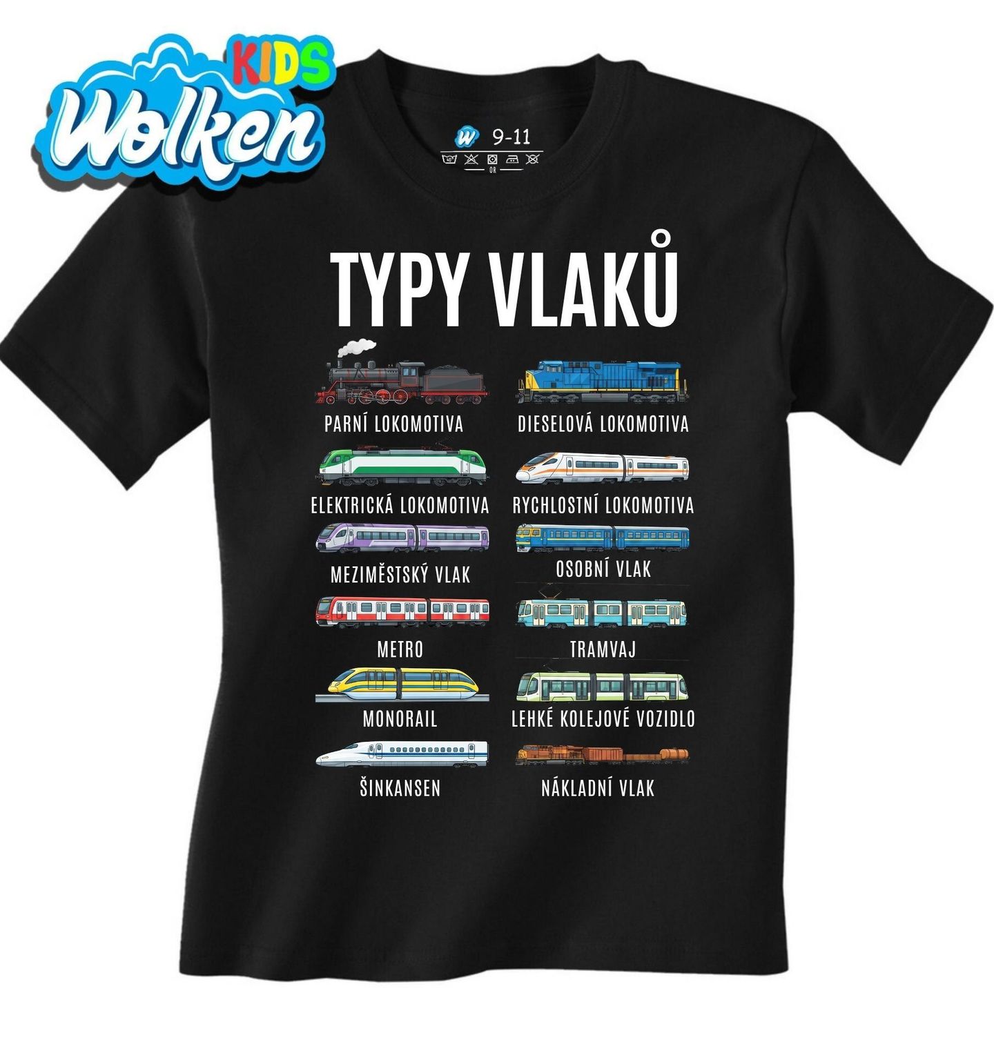 Dětské tričko Typy Vlaků.jpg