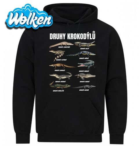 Obrázek produktu Pánská mikina Druhy Krokodýlů