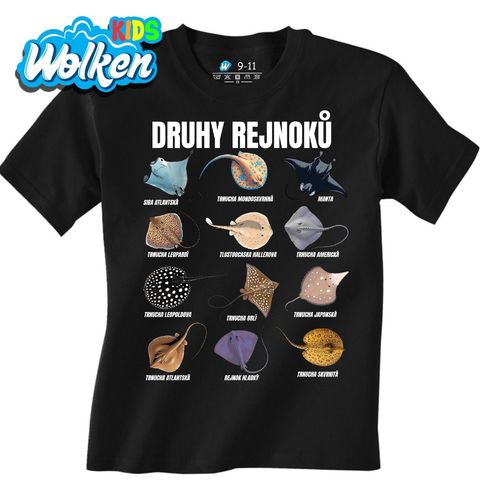 Obrázek produktu Dětské tričko Druhy Rejnoků