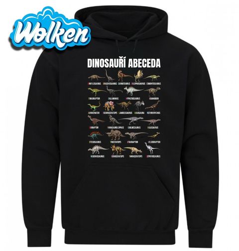 Obrázek produktu Pánská mikina Dinosauří Abeceda