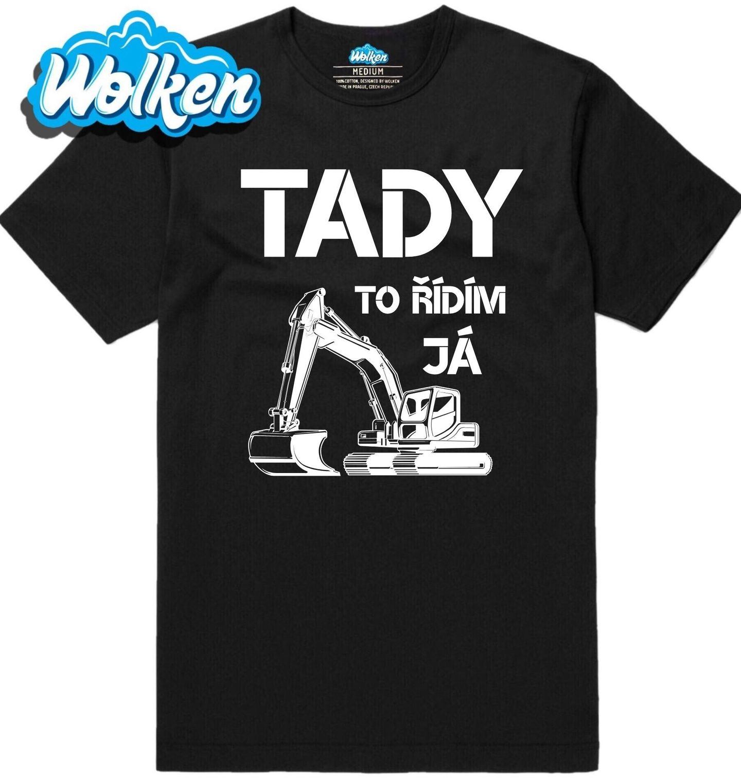 Pánské tričko Tady To Řídím Já Bagrista.jpg